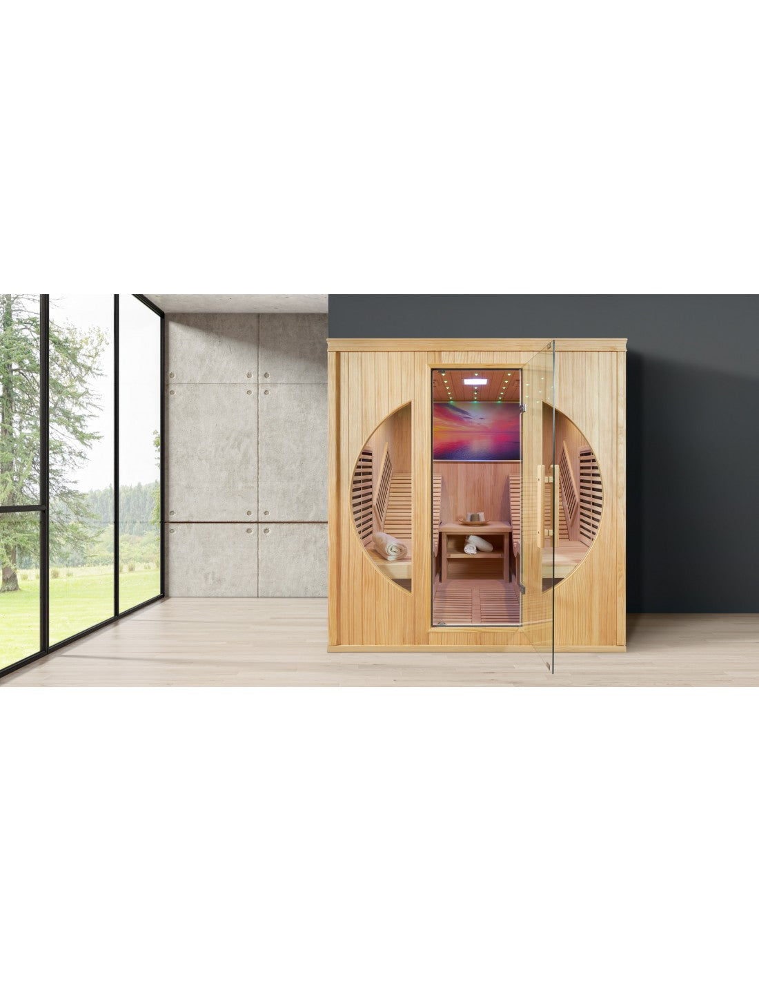 Dharani S2 Plus - Full Body 2 Person Infrared Sauna With Extended Seats