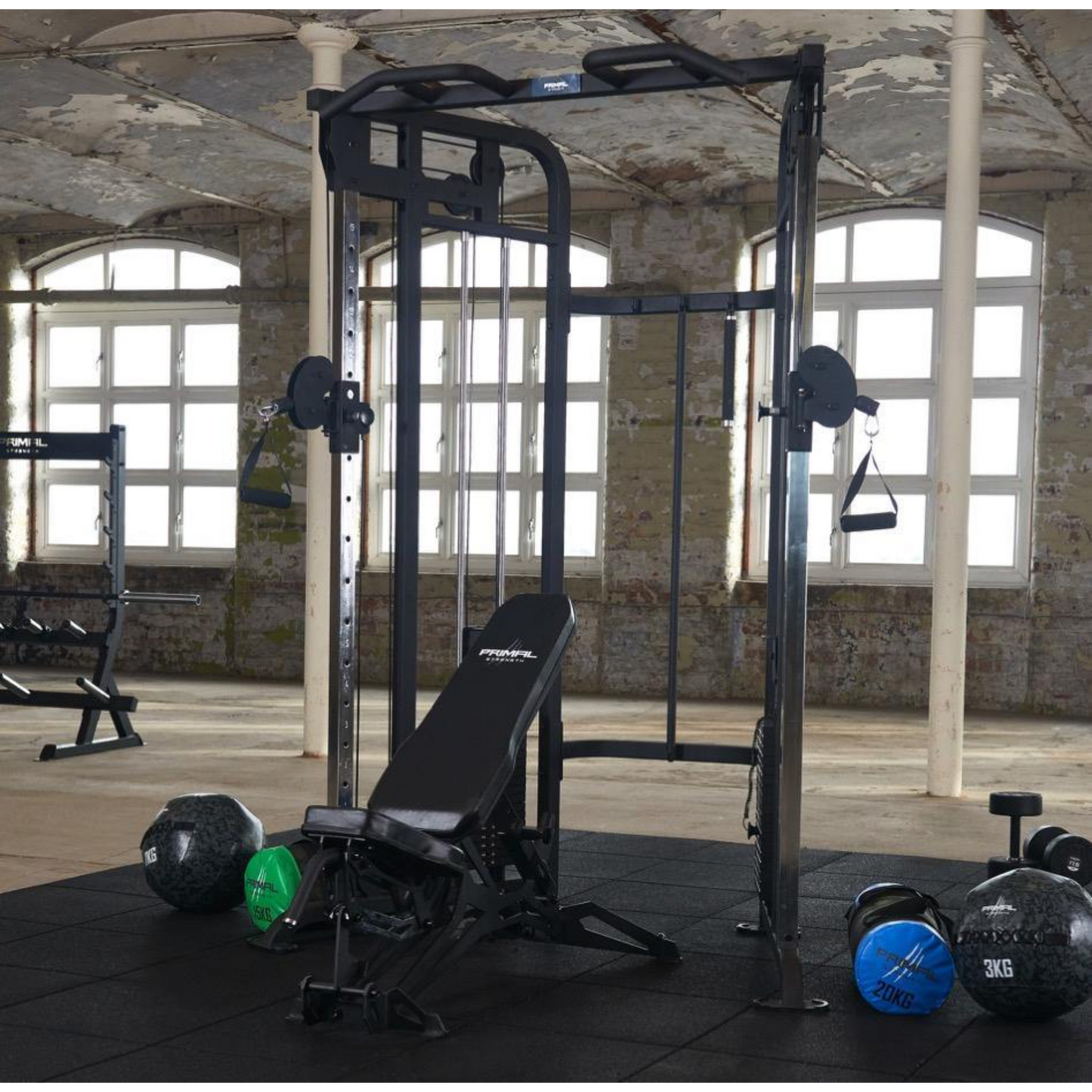 Primal Pro Series Dual Adjustable Pulley & Functional Trainer - 2 x 90kg Stack