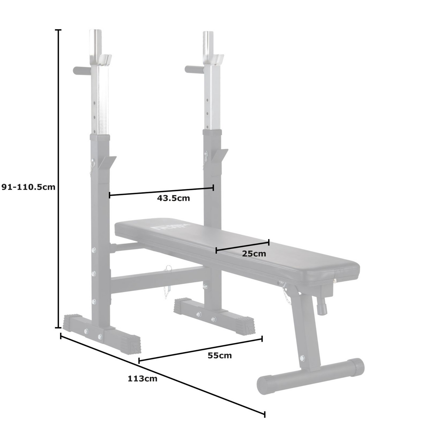 Mirafit M1 Weight Lifting Starter Pack - Bench, Bars & 100kg Weights