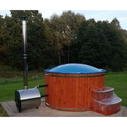 Ofuro 6-8 Person External Round Wood Fired Hot Tub