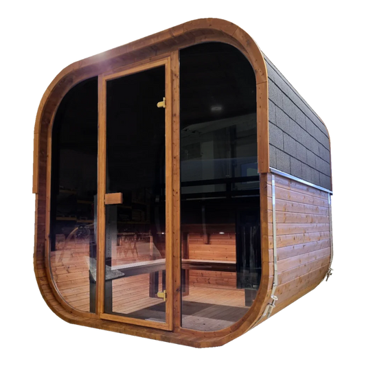 Outdoor Sauna Cube 250 | Spacious and Stylish Wellness Retreat
