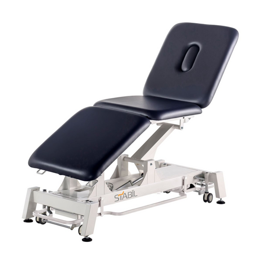 Stabil Bariatric 3-Section Electric Treatment Table White Frame