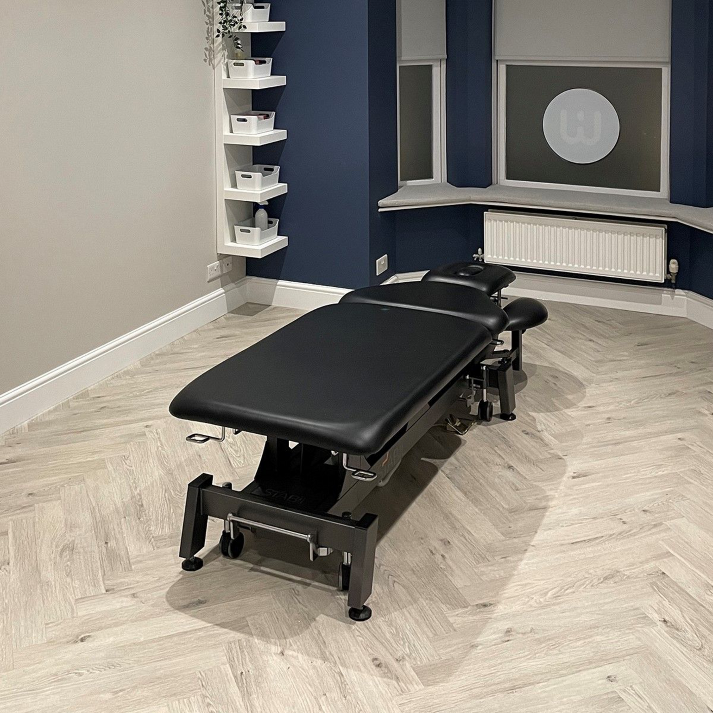 Stabil Pro 7-Section Electric Treatment Table - Black Frame