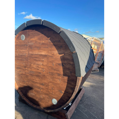 4 Person Terrace Barrel Sauna