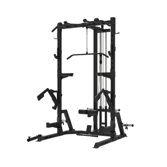 Primal Personal Series Ultimate Half Rack With Lat Pulldown And Low Row