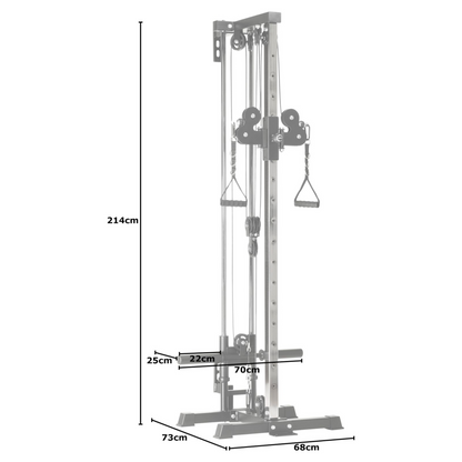 Mirafit Wall Or Rack Mounted Cable Pulley Machine